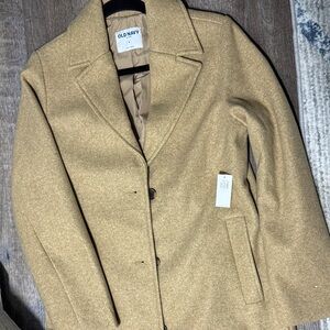 Old Navy Women's Camel Pea Coat